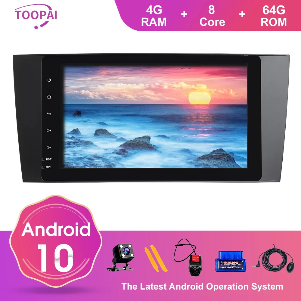 TOOPAI Android 10 для Mercedes Benz Sprinter W203 CLK200 CLK22 Viano Vito 2004-2012 автомобильное радио стерео