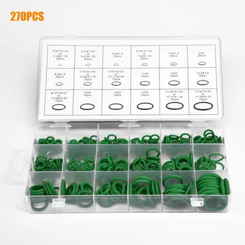 

Green Seal Rings O-rings Vehicle Repair Tools 18 Sizes Auto Kit 270pcs Durable New High Quality Rubber Perfect