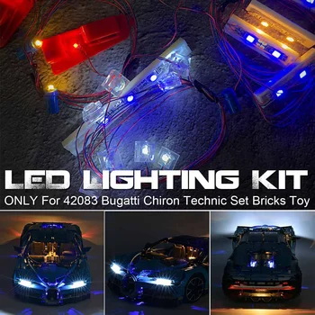 

NEW LED Lightaling Light Set LED Lighting Kit For 42083 Bugatti Chiron Technic Set Bricks Toy (NOT Include The Model)