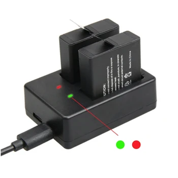 

Sport Action Camera Battery Charger for GoPro Hero 5/6 Dual Batteries Charging Cradle Dock Station Cable for Go Pro Cam Hero 5/6