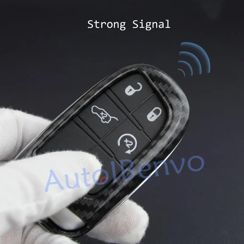 Автомобильный брелок из углеродного волокна для Jeep Cherokee Renegade Compass Dodge charger Дротика Durango Journey Chrysler 300