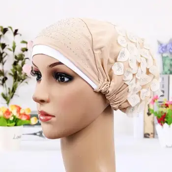 

Women Hat Muslim Hijab Floral Lace Stretch Turban Cap Hijab Ramadan Headwear Islam Arab New Chemo Hat Hat Beanies Cap Musli U3W6