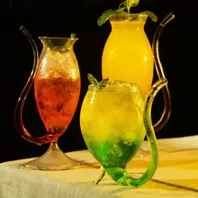 В форме белки трубочка для коктейля Стекло облегающие сердце сосать кроваво бар, ночной клуб, Мартини сосуд вина Стекло es Типсы пиво чашки