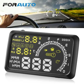 

Car hud head up display KM/h MPH Car-Detector W02 5.5" GPS speedometer Digital car speedometer OBD2 II Interface 2016 Latest Hot