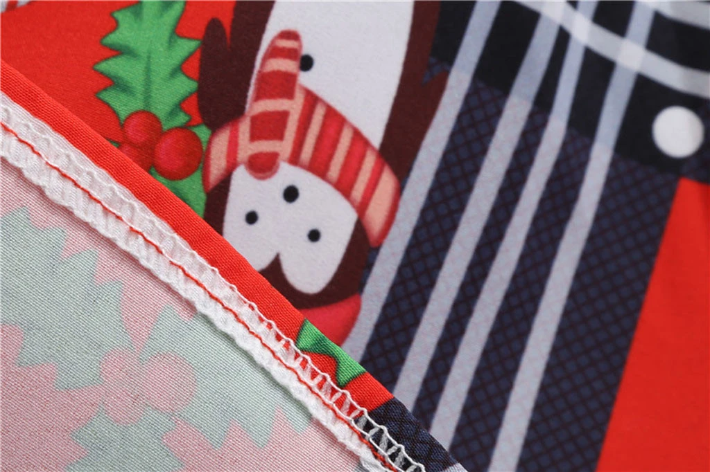 JAYCOSIN Elegant Women Christmas Dress Autumn Santa Claus Plaid Print Vintage Xmas Party Midi Dresses Plus Size Vestidos 918