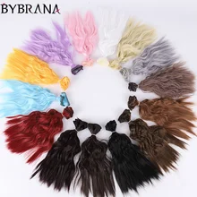 

Bybrana Long Curly High Temperature Fiber Multiple Colour 25cm*100cm BJD SD DIY Doll Wigs