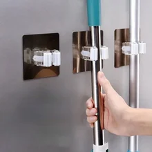 Gancho adhesivo para colgar en la pared, utensilio doméstico resistente para cocina y baño, mopa o escoba, estante de almacenamiento