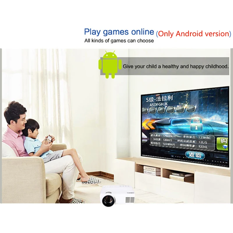 Wholesale Price T27ng Puissant Q5 mini projecteur LED 800*600dpi soutien 720P projecteur Portable cinéma maison projecteur en option Android WIFI Proyector