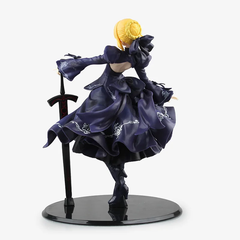 22 см японское аниме фигурка Fate Stay Night Zero Black Saber Arturia Pendragon Ver ПВХ Модель Коллекция