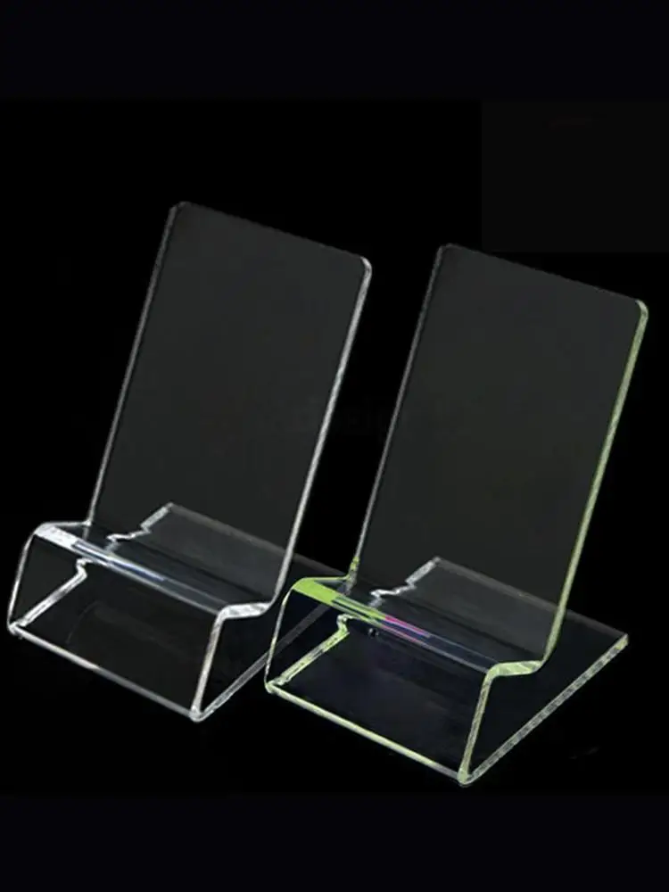 1pc Acrylic Transparent Business Card Holder Mobile Exhibition Storage Display Market Business Phone Supplies Card Stand Ho S8c3 iphone charging stand