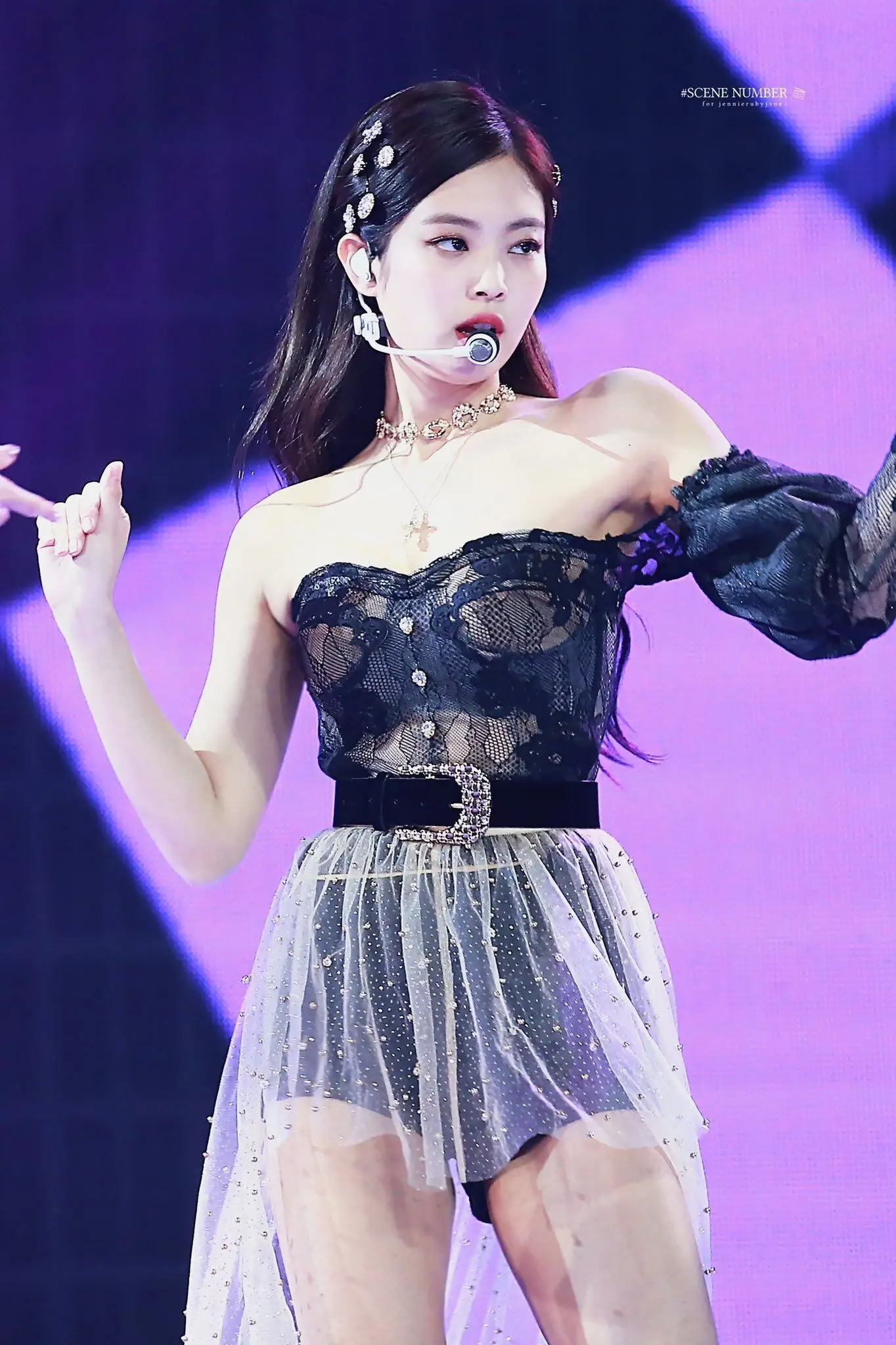 Kpop черные розовые Дженни же корейские сексуальные сетчатые жемчужные украшения короткие юбки женские модные танцевальные темпераментные кружевные мини-юбки