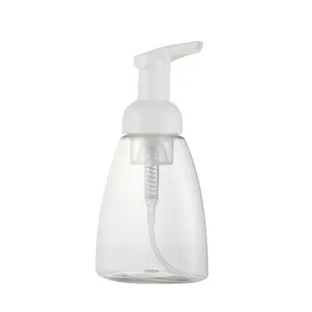 

250/300ml Portable Transparent Press Bottle Bubbler Bottle Empty Spray Bottle Refillable Bottles Hand Sanitizer Shampoo Bottl