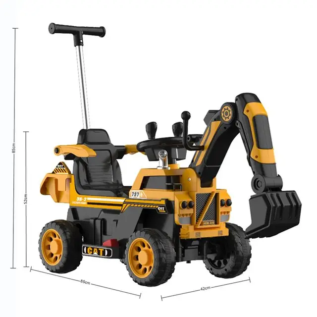 Children Electric Remote Control Excavator Sliding Car With Music Light 1-6 Year Old Child Gift Kids Ride-On Toy Scooter Walker 6