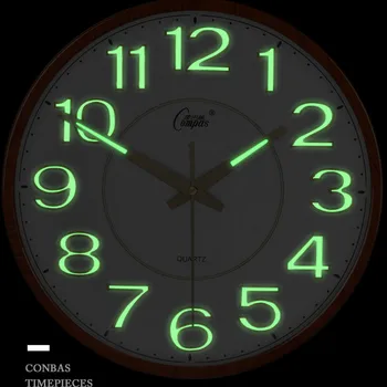 

Nordic Luminous Wall Clock Digital Classic Simple Modern Quartz Wall Clocks Vogue Bedroom Relojes Pared Home Watches AB50WC