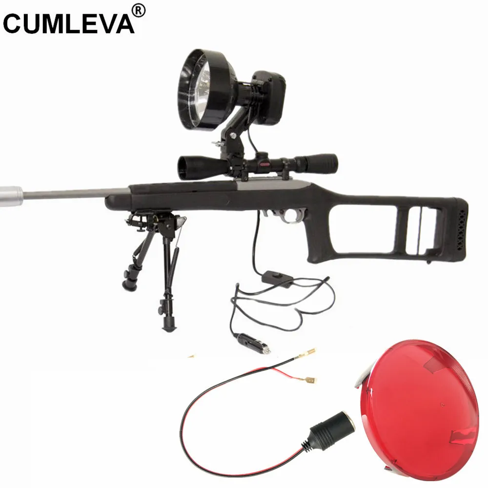 12v 35w Hid Scope Mounted Spotlight 3500lm Rifle Mounted Spotlight