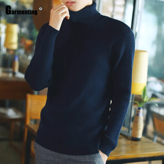 Plus Size 3XL Men Turtleneck Sweater 