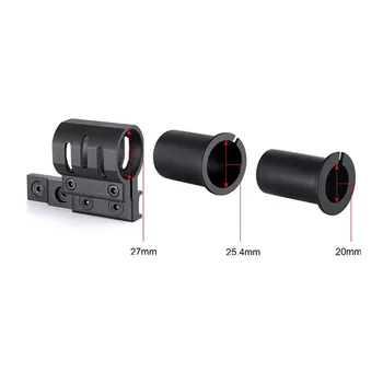 

Fits 27mm 25.4mm 20mm Diameter Flashlight Feyachi M-Lok Offset Flashlight Ring Mount For Mlok Rail System - 2 Mounting Inserts