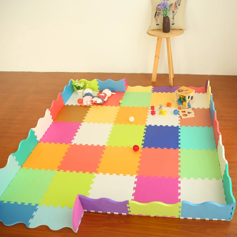 1.4cm Folding Baby Mats Jigsaw Puzzle Fence Infant Child Crawl Game Blanket Thick Joint Foam Floor Pad Climbing Mat for A Child