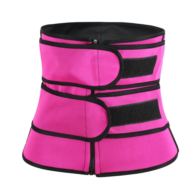 

New body shaping double belt bodysuit zipper women's body shaping with large sports corset