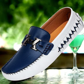 

Spring/Autumn Lazy Shoes Men Good Quality Drive Shoes Men Anti Slip Young Casual Loafers Shoes Brand Slip On Flats Footwear