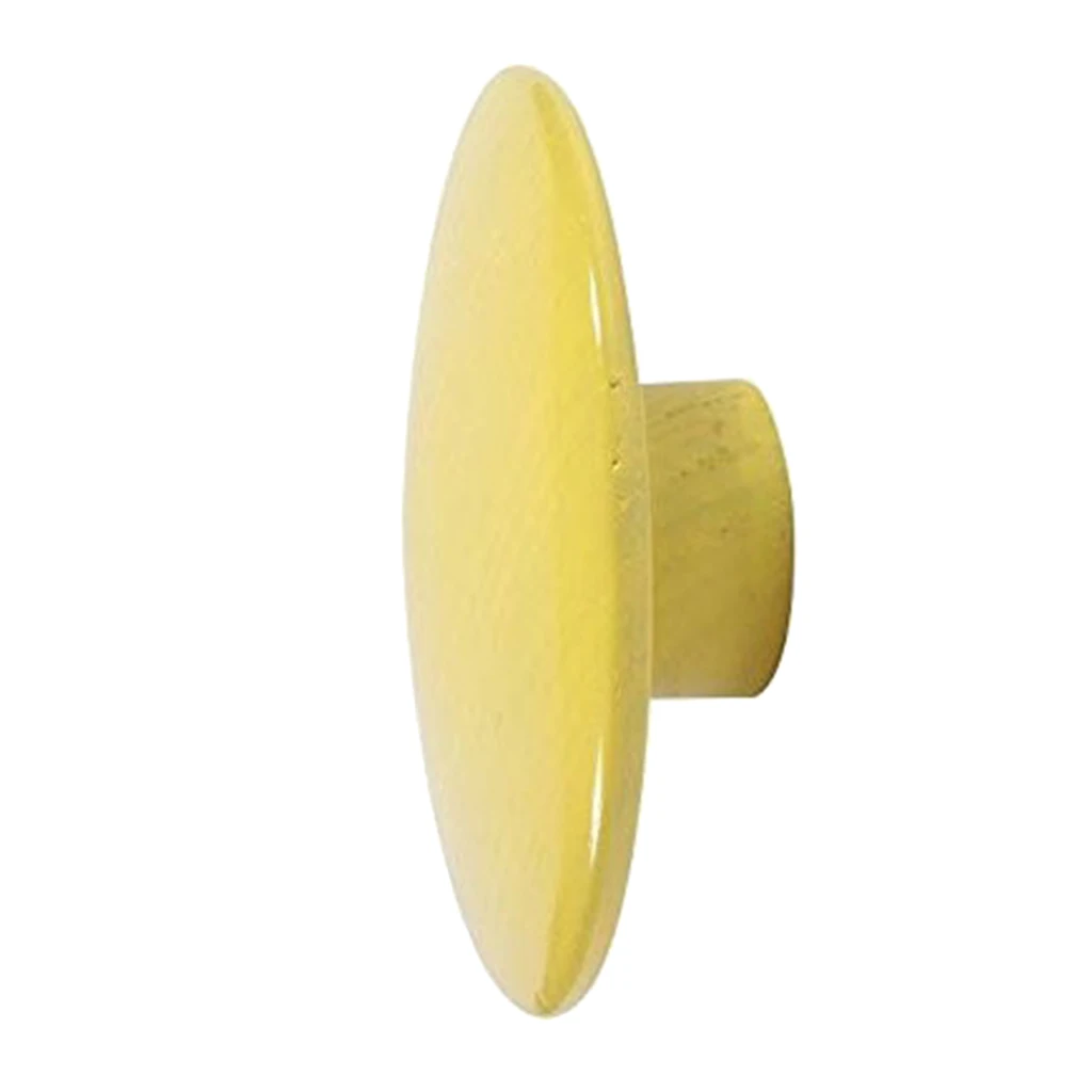Yellow M Однотонные деревянные вешалки в горошек, красочные Крючки для пальто, настенная вешалка для ключей, вешалка для одежды, пальто, аксессуары для дома - Цвет: Yellow M