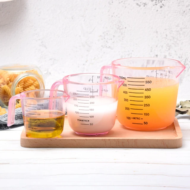 Plastic Measuring Cups Multi Measurement Baking Cooking Tool Liquid Measure  Jug Container