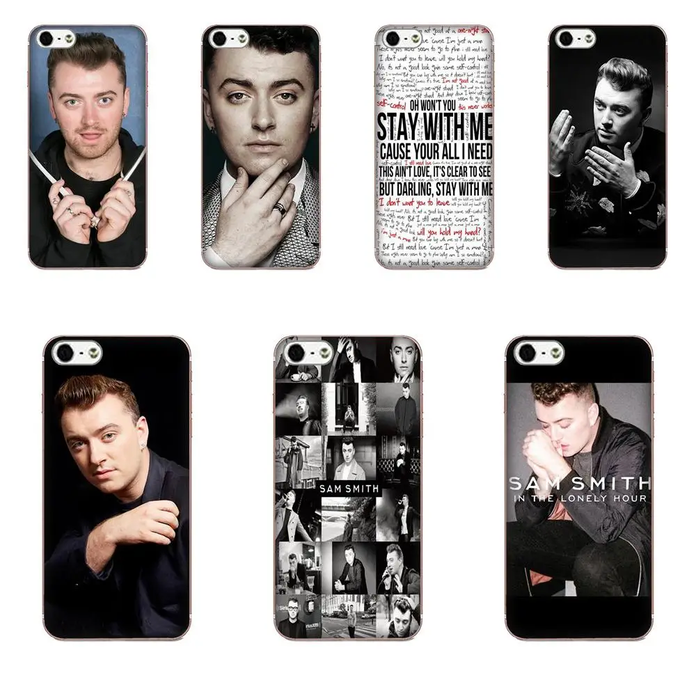 Мягкий ТПУ противоударный для Apple iPhone 11 Pro X XS Max XR 4 4S 5 5C 5S SE SE2 6 6S 7 8 Plus Sam Smith с