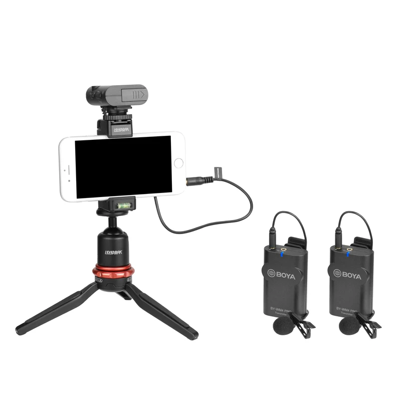 FAST SHIPPING. BRAND NEW.  763428-501 ?Boya BY-WM4 Pro K1/K2/K3/K4/K5/K6 Dual Channel 2.4G Wireless Studio Condenser Microphone Lavalier Interview Mic for DRLR Cameras
