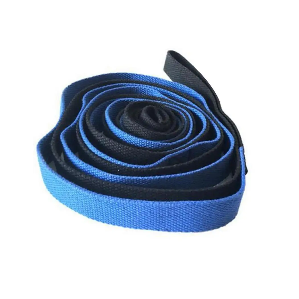 Resistance Elastic Exercise Strap Yoga Belt Fitness Training Stretch Purple Black, Blue Black Sports Tools