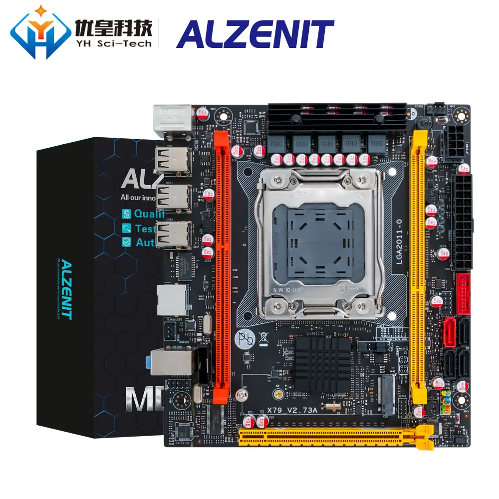 Материнская плата ALZENIT X79I CE3 Intel X79 LGA 2011 Xeon E5 поддержка RECC DDR3 64 Гб M.2 NVME NGFF USB2.0 SATA3.0