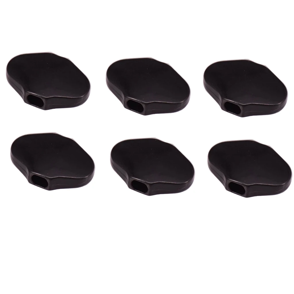 6 Pcs Black Guitar Tuning Pegs Buttons Machine Heads Knobs with Screws Kit for Acoustic Electric Guitars with Screws
