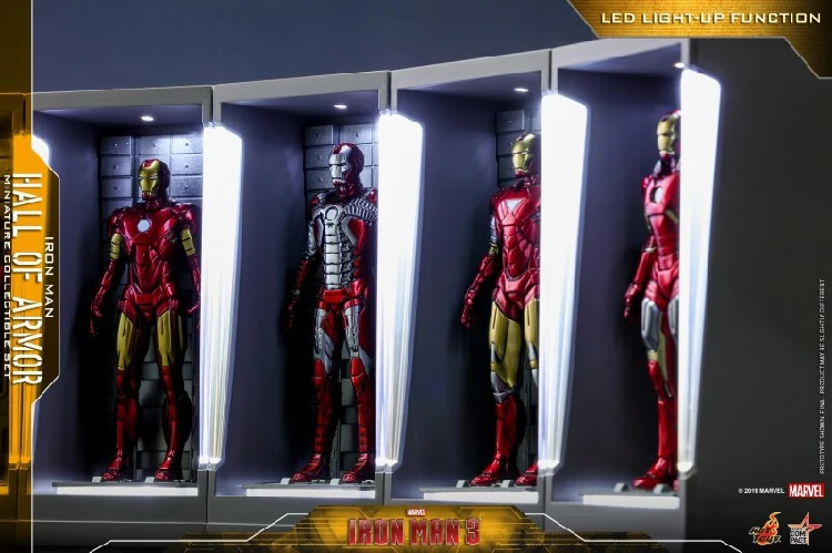 Hottoys 1/12(MMSC005-11) MMSC005 MK1 MMSC006 MK2 MMSC007 MK3/MMSC008 MK4/MMSC009 MK5/MMSC010 MK6/MMSC011 MK7 «Железный человек», с коробкой