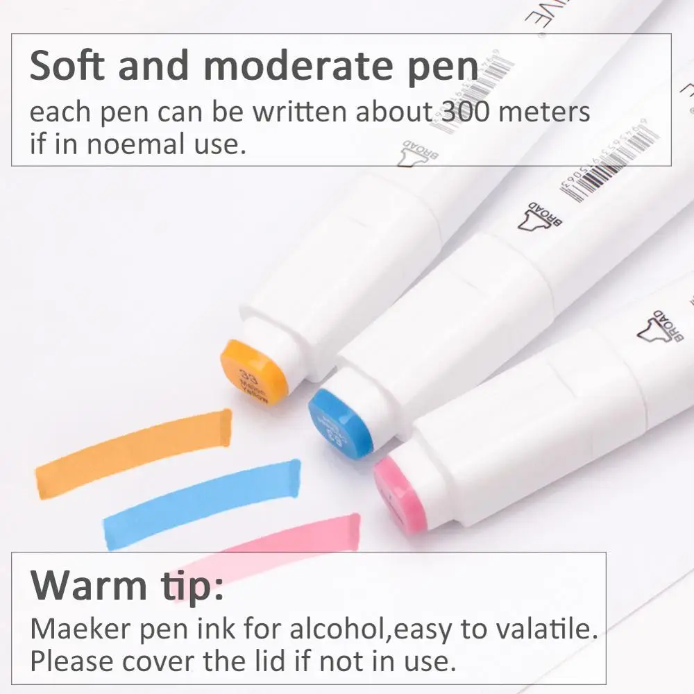 Touchfive профессиональные маркеры с буквами каллиграфия ручка маркеры на спиртовой основе Перманентный маркер 80 цветов для школьных принадлежностей