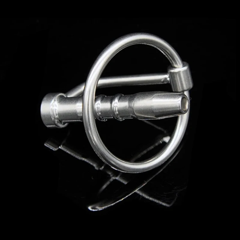 Prison Bird Male Stainless Steel Urethra Catheter with 2 size Cock ring,Penis Urinary Plug,Sex Toy, Stimulate Dilator A001