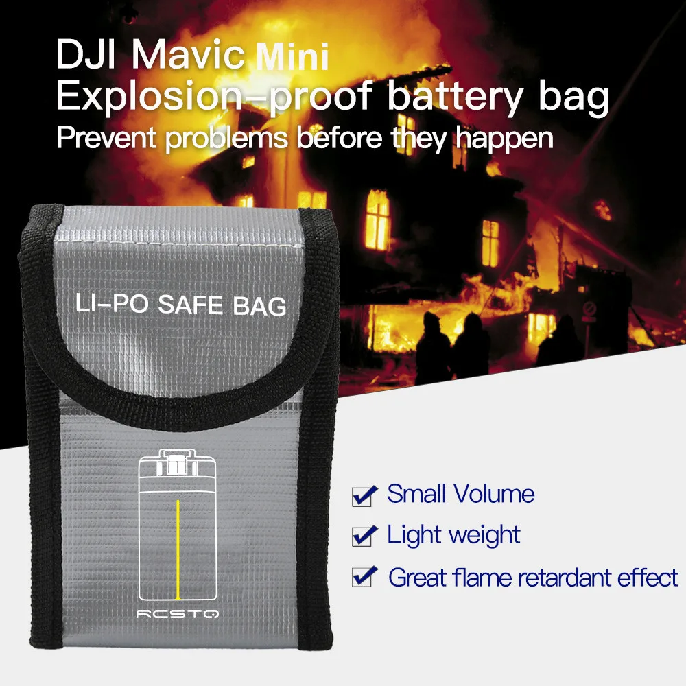 Дополнительная батарея Защитная сумка для хранения для DJI Mavic Mini LiPo безопасная сумка Взрывозащищенная для DJI Mavic Mini АКСЕССУАРЫ