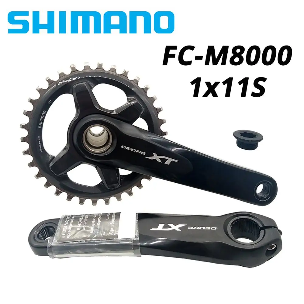Shimano DEORE XT FC M8000 1x11Speed 11S MTB велосипедный кривошипник Hollow Tech II 34T 170 мм 175 BB MT800 M391