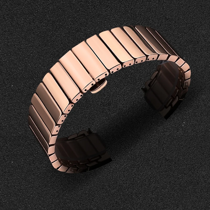 

18mm plating Ceramic Watchband For Huawei Talkband B5 /LG Watch Style /Withings Activite Replacement band Fossil Q Tailor Strap