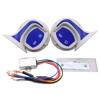 

115dB Loud Horn Auto Speaker Alarm 12V Tone Vehicle Boat Car Motorcycle Van Truck Siren Digital Electric Loud Air Horn 1 Pair