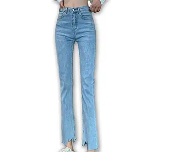 

Women's jeans summer maa1 new Korean style slim stretch straight-leg pants K5226-01-09