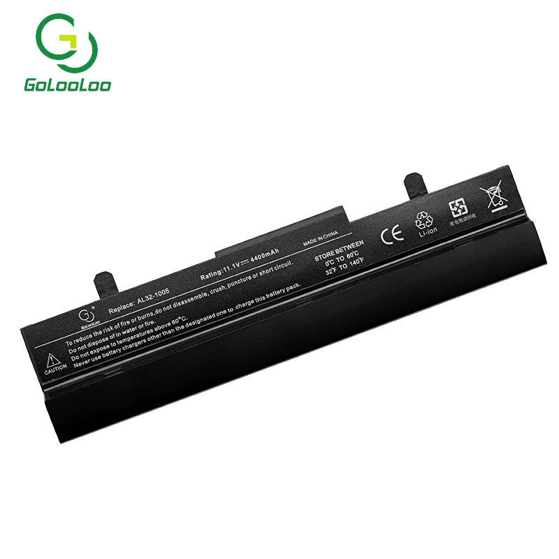 Golooloo черный 4400 мА/ч, Батарея для Asus Eee PC AL31-1005 AL32-1005 ML32-1005 PL32-1005 1001 1001PX 1005 1005PEG 1005PR 1005PX