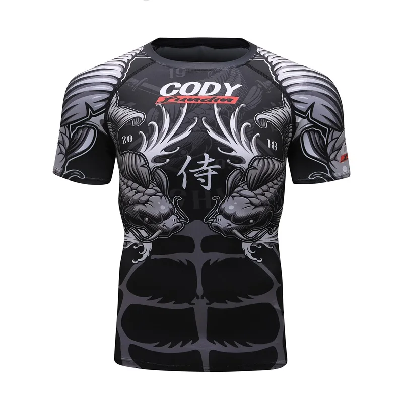 MMA Rashguard набор Муай Тай боксерские Трикотажные изделия сублимированный яркий