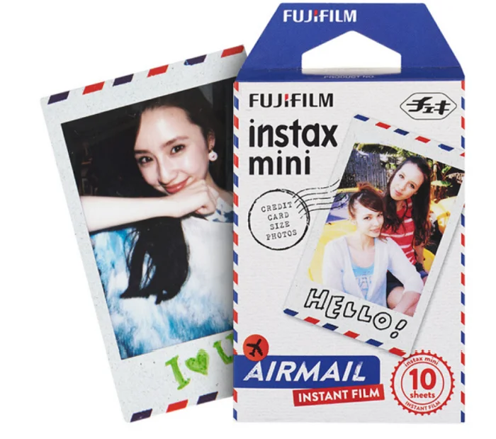 10-200 листов Fujifilm instax mini 9 пленка белая/цветная 3 дюймовая широкоугольная пленка для камеры моментальной печати mini 8 7s 25 50s 90 фотобумага - Цвет: Airmail 10 Sheets