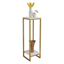 Железная художественная Цветочная стойка Золотая простота гостиная крытый бонсай украшение для рамки многоэтажная полка мягкая