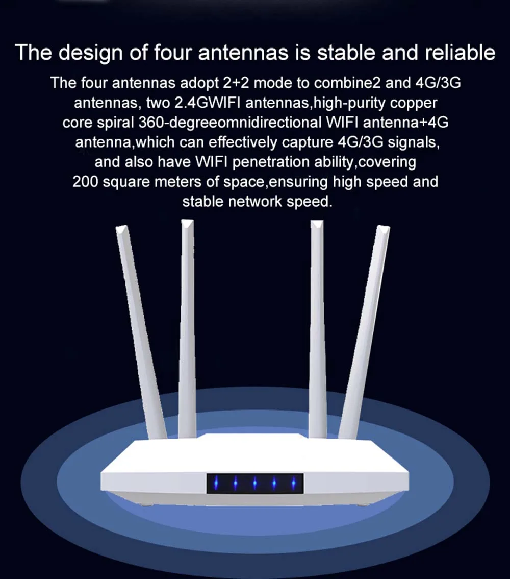 wifi router signal booster TIANJIE Unlocked 300Mbps 4 Quad External Antennas Home Wifi Router 3G GSM LTE Hotspot 4G Modem With Sim Card Slot wifi repeater with lan port