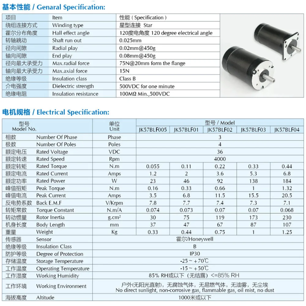 jkong moteur sans balais courant pour imprimante conception de