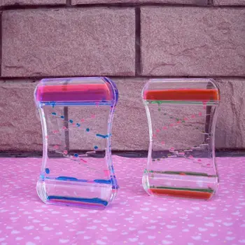 

Color Sand Hourglasses Floating Oil Liquid for Sensory Acrylic Desk Ornament Sand Hourglasses