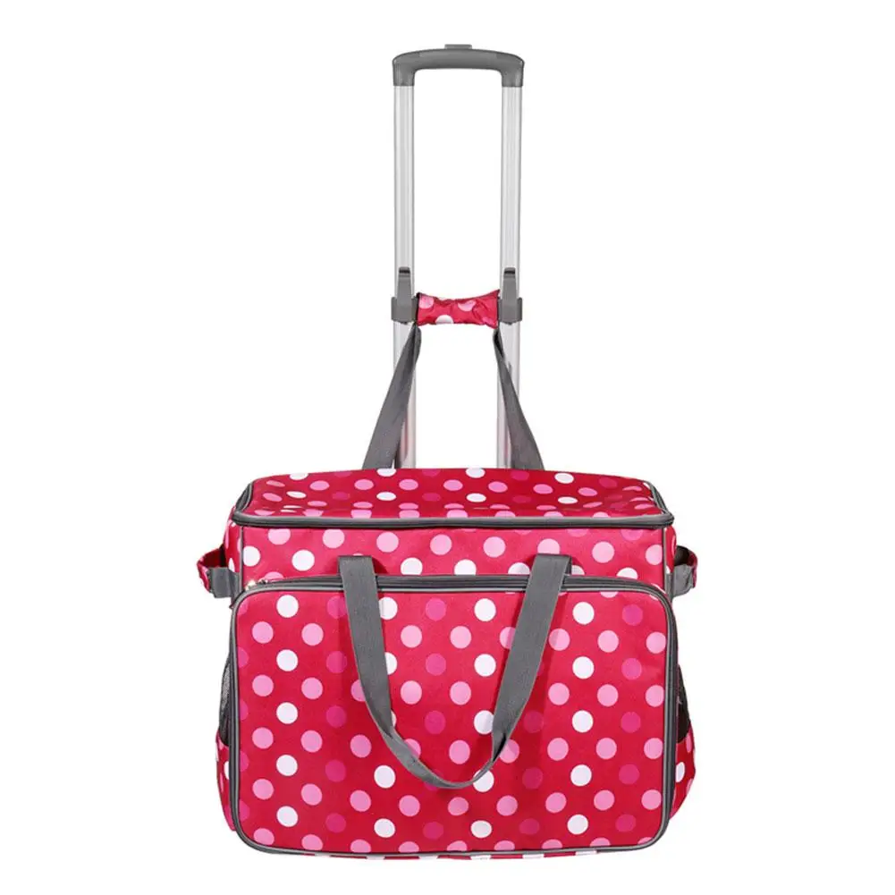 

Sewing Machine Trolley Bag Portable Rolling Sewing Machine Bag Heavy-duty Nylon Material Wide Opening Design Quick Delivery