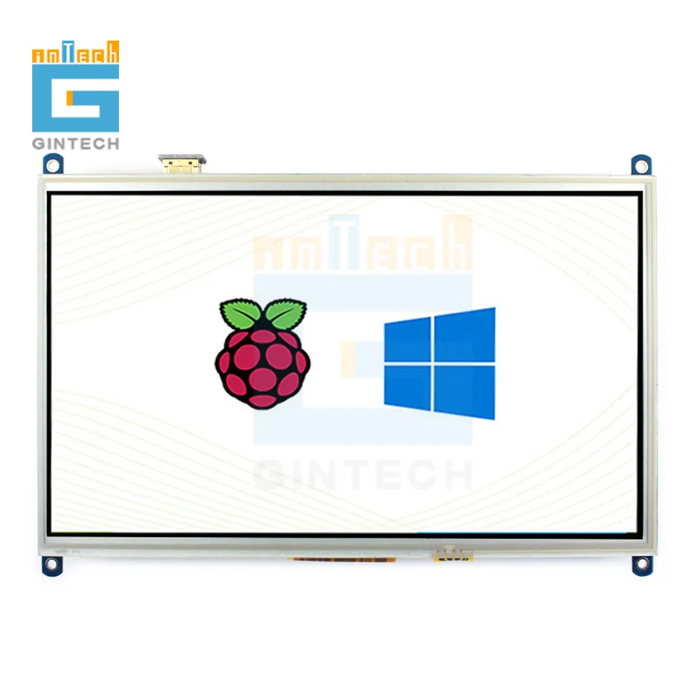 

1024*600 10.1 inch Resistive Touch Screen LCD HDMI Raspberry Pi LCD support HDMI, VGA, AV(CVBS) 10.1inch HDMI LCD