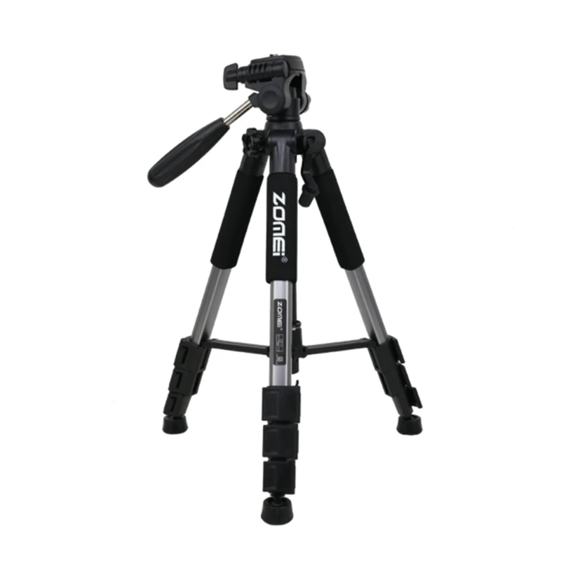 ZOMEI Q111 Профессиональный портативный дорожный алюминиевый штатив для камеры и панорамная головка для SLR DSLR цифровой камеры - Цвет: Серебристый