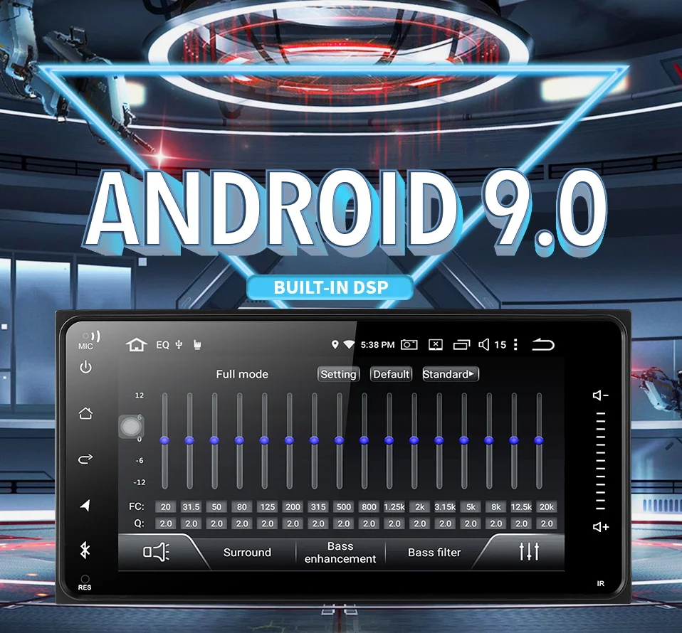Best HG android 9.0 PX30 car dvd gps navigation for Toyota Avalon AVanza Celica camry corolla car radio video player 0